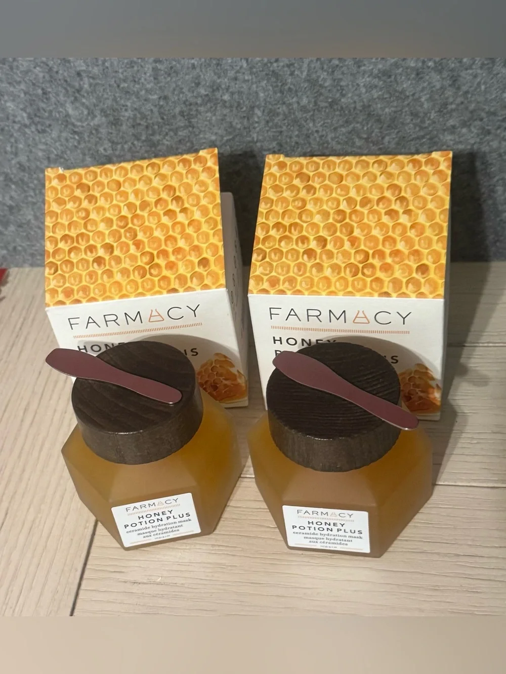 (2x) Farmacy Honey Potion Plus Hydrating Mask w/Ceramides~Full Size 4.1oz~ NIB
